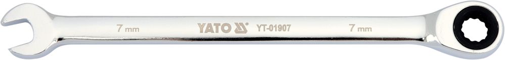 YATO YT-01907 - KLUCZ PŁASKO-OCZKOWY 7 MM Z GRZECHOTKĄ