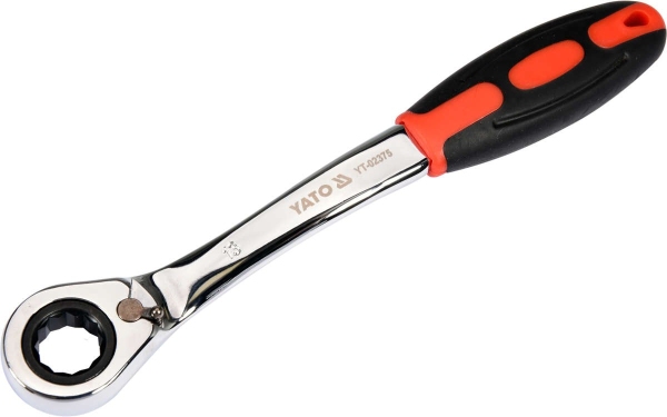 YATO YT-02375 - KLUCZ OCZKOWY ODGIĘTY Z GRZECHOTKĄ 13MM