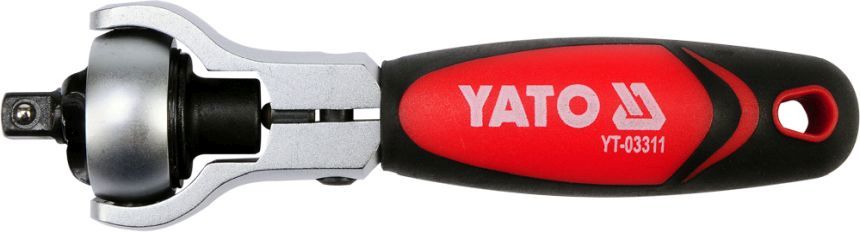 YATO YT-03311 - GRZECHOTKA 1-4 Z OBROTOWĄ GŁOWICĄ DO BITÓW I NASADEK