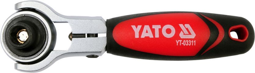 YATO YT-03311 - GRZECHOTKA 1-4 Z OBROTOWĄ GŁOWICĄ DO BITÓW I NASADEK