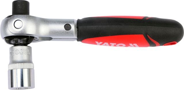 YATO YT-03311 - GRZECHOTKA 1-4 Z OBROTOWĄ GŁOWICĄ DO BITÓW I NASADEK
