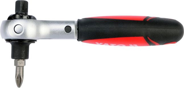 YATO YT-03311 - GRZECHOTKA 1-4 Z OBROTOWĄ GŁOWICĄ DO BITÓW I NASADEK