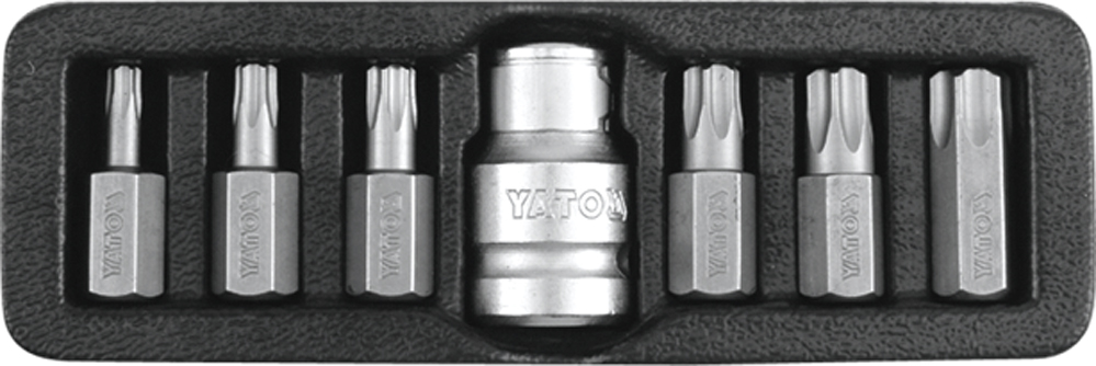 YATO YT-0416 - KOŃCÓWKI WKRĘTAKOWE TORX SECURITY. T25-T55. 7 SZT