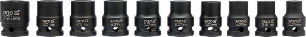 YATO YT-1025 - ZESTAW NASADEK UDAROWYCH 1-2. 10-22MM. 10 CZ