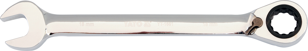 YATO YT-1661 - KLUCZ PŁASKO-OCZKOWY 18 MM Z GRZECHOTKĄ
