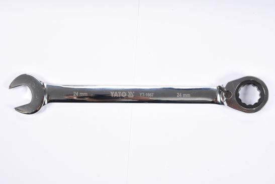 YATO YT-1667 - KLUCZ PŁASKO-OCZKOWY 24 MM Z GRZECHOTKĄ