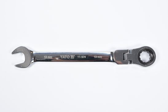 YATO YT-1679 - KLUCZ PŁASKO-OCZKOWY 13 MM Z GRZECHOTKĄ I PRZEGUBEM