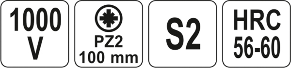 YATO YT-2826 - WKRĘTAK IZOLOWANY PZ2X100MM