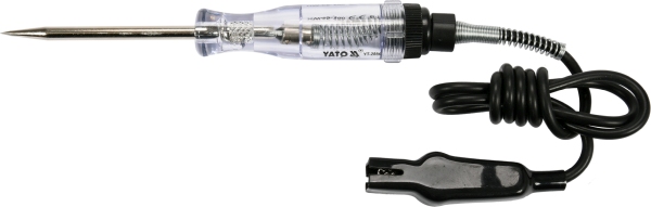 YATO YT-2866 - SAMOCHODOWY PRÓBNIK NAPIĘCIA 6-12V. KABEL 90CM