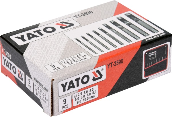 YATO YT-3590 - ZESTAW PRZEBIJAKÓW DO SKÓRY. 2.5-10MM. 9 CZ