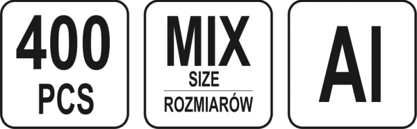 YATO YT-36420 - 400 SZT NITÓW ZRYWALNYCH MIX