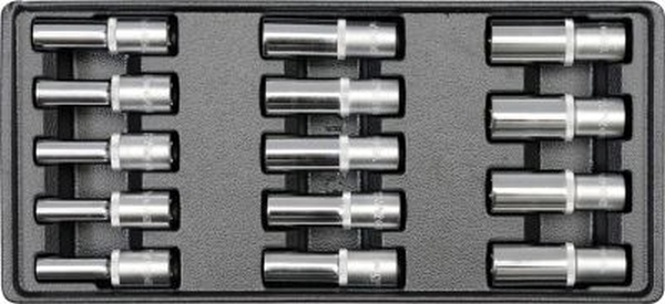 YATO YT-5539 - WKŁAD DO SZUFLADY NASADKI DŁUGIE 8-21MM 1-2 14CZ.