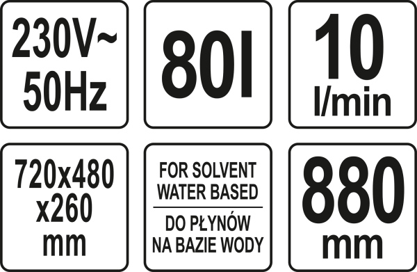 YATO YT-55808 - MYJKA WARSZTATOWA 80L