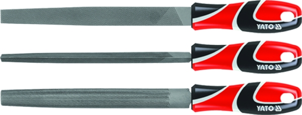 YATO YT-6237 - ZESTAW PILNIKÓW DO METALU. 250MM. 3 CZ