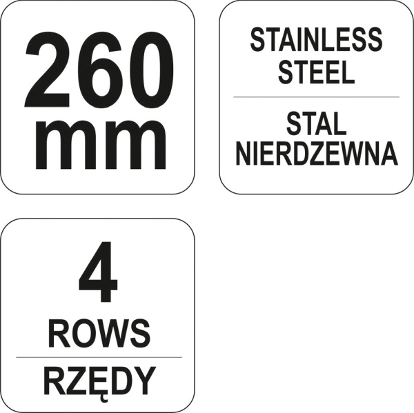 YATO YT-6338 - SZCZOTKA DRUCIANA Z PLASTIKOWA