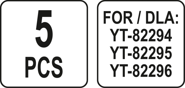 YATO YT-82301 - ZESTAW KOŃCÓWEK DO OPALARKI 5 SZT.