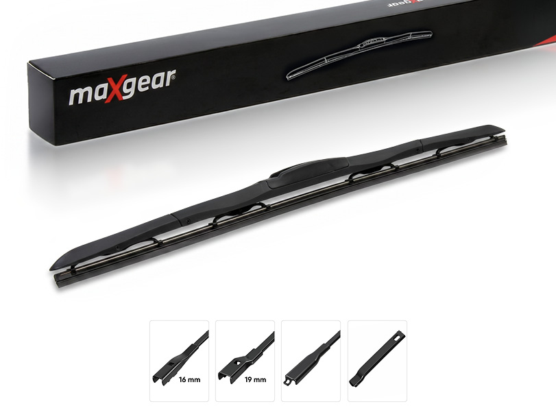 Maxgear 39-6500 - PIÓRO WYCIERACZKI 500MM-20 1 SZT. HYBRYDOWA MULTI 4 ADAPTERY = 7 MOCOWAŃ