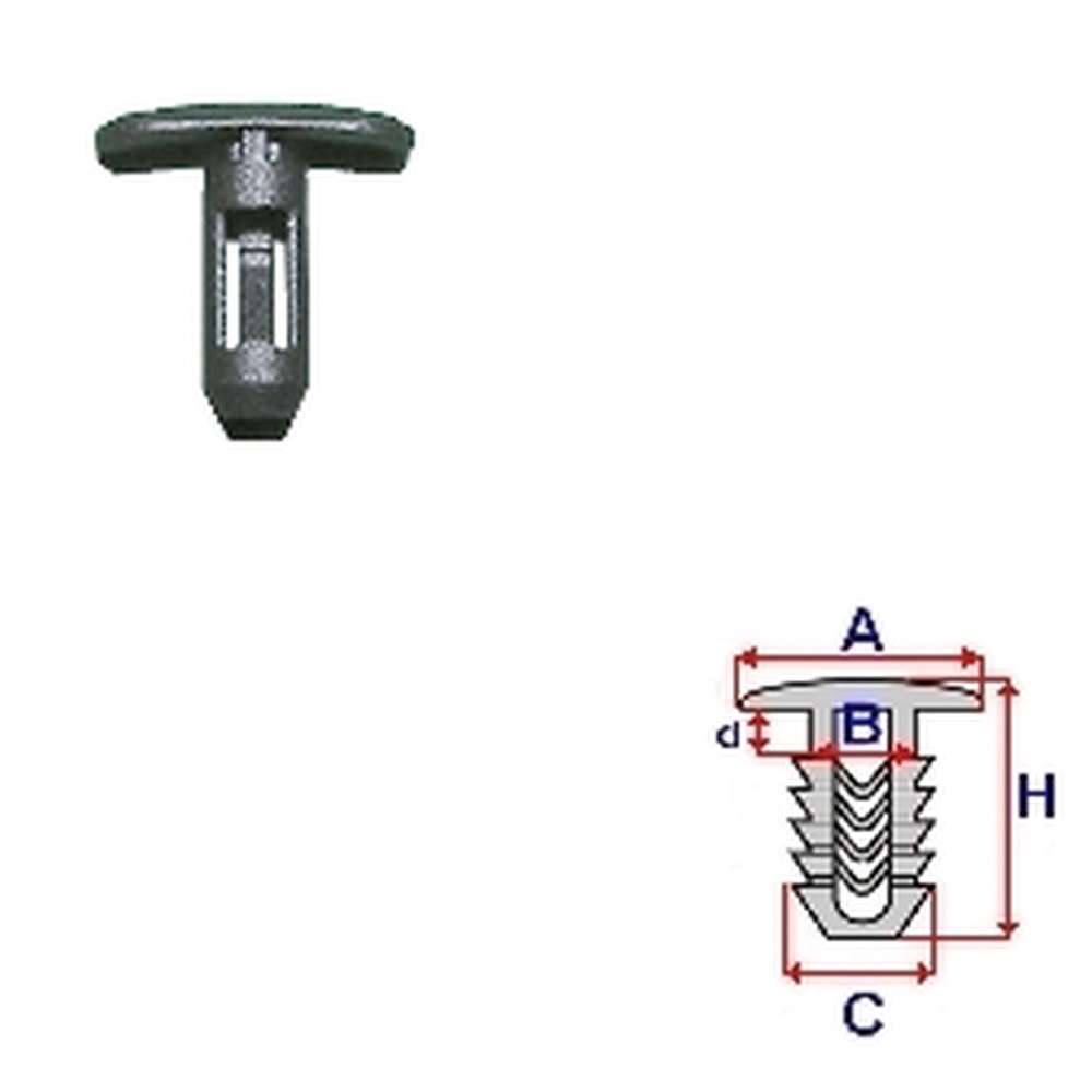 Romix C60311 — Clip, listwa ochronna