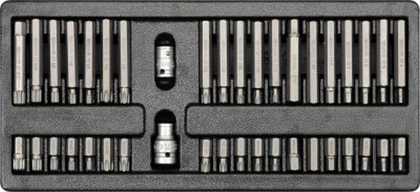 YATO YT-5538 - WKŁADKA DO SZUFLADY KOŃCÓWKI WKRĘTAKOWE BITY 40 CZ