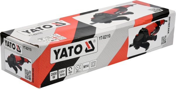 YATO YT-82110 - SZLIFIERKA KĄTOWA 2800 W. 230 MM
