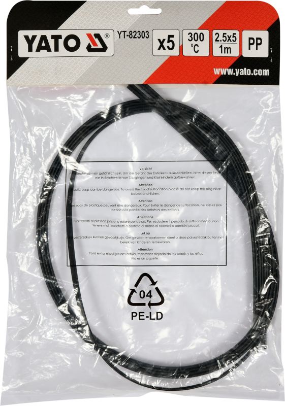 YATO YT-82303 - WKŁADY PP 2.5X5MM. 5X1M. 5 SZT
