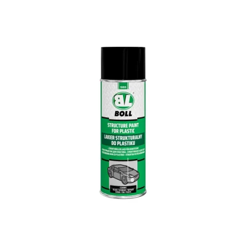 LAKIER STRUKTURALNY DO PLASTIKU 400ML CZARNY SPRAY / BOLL