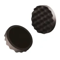 GĄBKA DO POLEROWANIA PROFILOWANA ŚR. 150MM / CZARNA / MIĘKKA / NA RZEP / BOLL