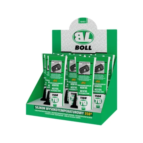 ZESTAW SILIKONÓW WYSOKOTEMPERATUROWYCH 80ML CZARNY / BOLL / 11SZT.
