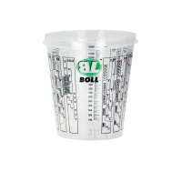 POJEMNIK PLASTIKOWY Z PODZIAŁKĄ - POJEMNOŚĆ 2,24L (SKALA PODZIAŁKI DO 1,9 L) / BOLL