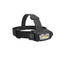 LAMPA CZOŁOWA 300 LUMENÓW. ZASILANIE AKUMULATOROWE COB LED