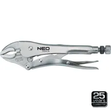 NEO TOOLS 01-216 — SZCZYPCE ZACISKOWE UNIWERSALNE 250 MM, OKRĄGŁE SZCZĘKI