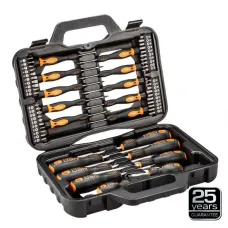 NEO TOOLS 04-211 — ZESTAW WKRĘTAKÓW I KOŃCÓWEK WKRĘTAKOWYCH, 58 SZT.