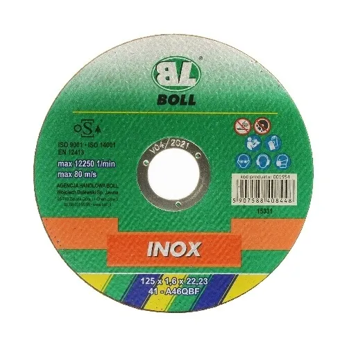 TARCZE DO CIECIA INOX 41-125X1,6