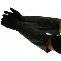 RĘKAWICE OCHRONNE DO MYJKI, CZARNE, DŁUGOŚĆ 60 CM