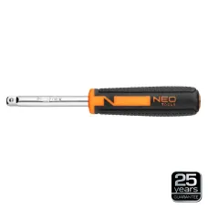 NEO TOOLS 08-257 — POKRĘTŁO DO NASADEK 1/4 Z UCHWYTEM WKRĘTAKOWYM