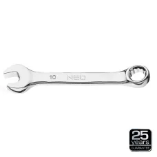 NEO TOOLS 09-762 — KLUCZ PŁASKO-OCZKOWY 10MM, KRÓTKI