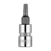 KOŃCÓWKA TORX TX20 NA NASADCE 1/4, KRÓTKA, 37 MM