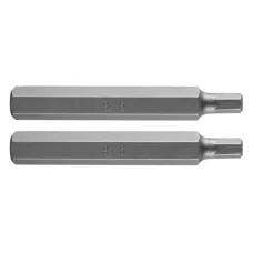 NEO TOOLS 10-982 — KOŃCÓWKA HEX 6 X 75 MM, S2 X 2 SZT.
