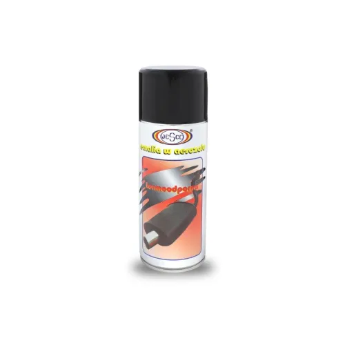 LAKIER WYSOKOTEMPERATUROWY CZARNY MAT 400ML - DO 400°C  / WESCO 02312