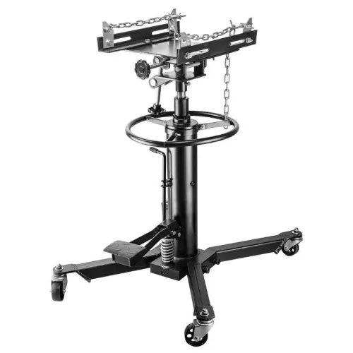 PODNOŚNIK DŹWIGNIK DO SKRZYNI BIEGÓW TELESKOPOWY 500KG DOCISKACZ NOŻNY 885-1760MM + ADAPTER NEO