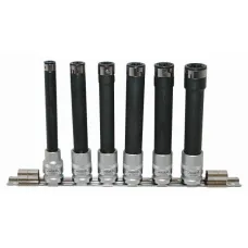 GLOBAL TOOLS SATRA ASTA 15SET6 — KLUCZE NASADOWE E-TORX 1/2'' DŁUGIE 140M