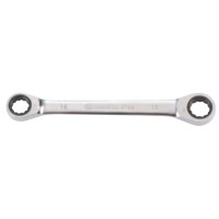 KLUCZ OCZKOWY DWUSTRONNY Z GRZECHOTKĄ JEDNOKIERUNKOWĄ 72 ZĘBY  170 X 12MM X 13MM