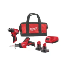 MILWAUKEE 4933499692 — Zestaw elektronarzędzi 2 szt., akumulatorowa/e: Piła szablasta  Wkrętarko-wierta...