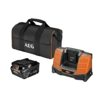 AEG ZESTAW 1 X AKU. 18V 4AH HD, SZYBKA ŁADOWARKA 4A, TORBA