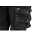 SPODNIE ROBOCZE DENIM, CZARNE, ROZMIAR M