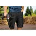 KRÓTKIE SPODENKI ROBOCZE DENIM, CZARNE, ROZMIAR XXL