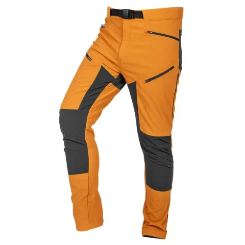 SPODNIE ROBOCZE OUTDOOR, 4 WAY STRETCH, MUSZTARDOWO-SZARE, ROZMIAR L