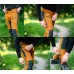 SPODNIE ROBOCZE OUTDOOR, 4 WAY STRETCH, MUSZTARDOWO-SZARE, ROZMIAR L