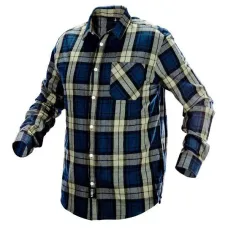 NEO TOOLS 81-541-M — KOSZULA FLANELOWA GRANATOWO-OLIWKOWO-CZARNA, ROZMIAR M