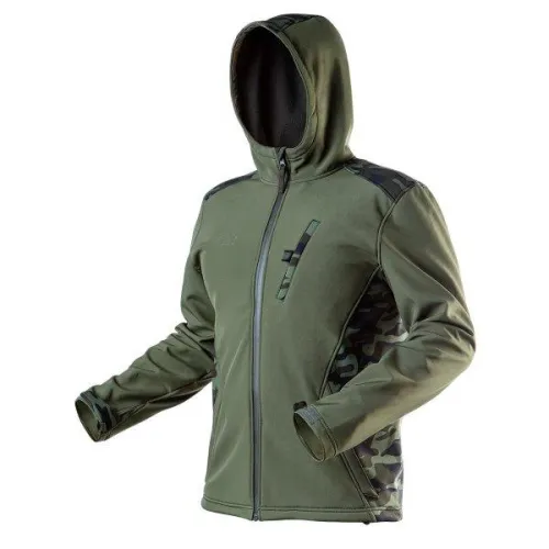 KURTKA SOFTSHELL CAMO, ROZMIAR XL